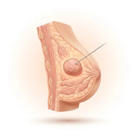 Breast Nodule (Fibroadenoma) illustration