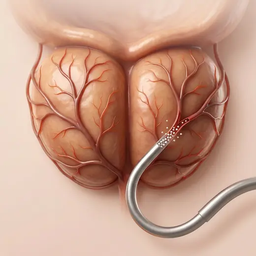 Prostate Artery Embolization illustration