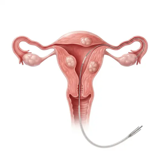 Uterine Fibroid Embolization (UFE) illustration