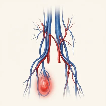 Varicocele Embolization illustration